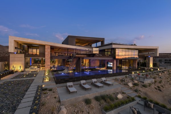VM001 - A three-story, 15,000-square-foot house overlooking the city of Las Vegas recently sold for a whopping $25 million, breaking the record for the highest home price in Sin City's history. VM001 - A three-story, 15,000-square-foot house overlooking the city of Las Vegas recently sold for a whopping $25 million, breaking the record for the highest home price in Sin City's history.