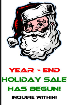 Year End Holiday Sale Has Begun! - Let's get this holiday party started! Beginning TODAY through December 23rd we'll be offering THE BEST holiday deals in town. In addition, there will be an announcement every Monday to reveal a new special that will run through the end of our sale!
Here's special #1: Customers who have purchased SHARP CARDS before today's date are able to REDEEM skate sharpening punches as store credit toward a single purchase of $100 or more. Value per punch is $10, and the ENTIRE sharp card must be depleted and utilized as credit towards your purchase.
Offer is valid for INVENTORY ONLY. Consignment items excluded. Year End Holiday Sale Has Begun! - Let's get this holiday party started! Beginning TODAY through December 23rd we'll be offering THE BEST holiday deals in town. In addition, there will be an announcement every Monday to reveal a new special that will run through the end of our sale!
Here's special #1: Customers who have purchased SHARP CARDS before today's date are able to REDEEM skate sharpening punches as store credit toward a single purchase of $100 or more. Value per punch is $10, and the ENTIRE sharp card must be depleted and utilized as credit towards your purchase.
Offer is valid for INVENTORY ONLY. Consignment items excluded.