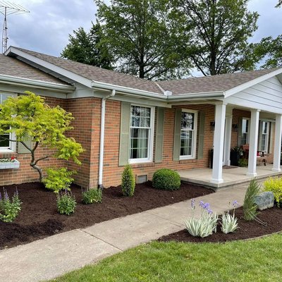 New mulch installed - Lawn & landscape maintenance.
