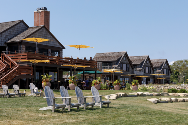 Seasonal Dining - Weekapaug Inn offers many seasonal dining options.
The Bathhouse: Just steps from our private beach, enjoy casual fare and water views under giant shade umbrellas. Beginning June 1st, join us Thursday through Sunday from 11:00 a.m. to 4:30 p.m. to enjoy the Bathhouse’s refreshed lunch menu, featuring salads, wraps, sandwiches and–new this year–hand-crafted pizzas, baked to order onsite. Browse our selection of beer and wine, or cool off with an icy Del’s lemonade–a beloved beverage native to Rhode Island–on tap to quench your thirst.
The Pondhouse: This exclusive, interactive dining experience, priced for up to four guests, features a savory, locally sourced three-course menu for brunch or dinner. Guests enjoy pond-to-plate or pasture-to-plate selections on skewers for lunch or dinner, all cooked or finished over the flames of a unique, finely forged grill inlaid into the dining table. Expertly imagined summertime side dishes celebrate the best of the season.
In-house guests may also dine by the pool. Seasonal Dining - Weekapaug Inn offers many seasonal dining options.
The Bathhouse: Just steps from our private beach, enjoy casual fare and water views under giant shade umbrellas. Beginning June 1st, join us Thursday through Sunday from 11:00 a.m. to 4:30 p.m. to enjoy the Bathhouse’s refreshed lunch menu, featuring salads, wraps, sandwiches and–new this year–hand-crafted pizzas, baked to order onsite. Browse our selection of beer and wine, or cool off with an icy Del’s lemonade–a beloved beverage native to Rhode Island–on tap to quench your thirst.
The Pondhouse: This exclusive, interactive dining experience, priced for up to four guests, features a savory, locally sourced three-course menu for brunch or dinner. Guests enjoy pond-to-plate or pasture-to-plate selections on skewers for lunch or dinner, all cooked or finished over the flames of a unique, finely forged grill inlaid into the dining table. Expertly imagined summertime side dishes celebrate the best of the season.
In-house guests may also dine by the pool.