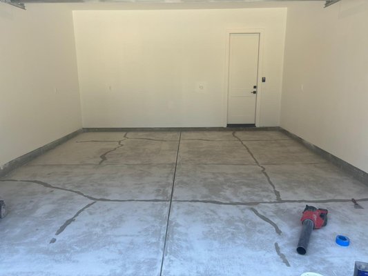Epoxy Garage Floor - This Epoxy Flake System Garage Floor Done In one Day We charge $6 Per Square Prices Up Front no Hidden Fees Include Preparation & Crack Filling Epoxy Garage Floor - This Epoxy Flake System Garage Floor Done In one Day We charge $6 Per Square Prices Up Front no Hidden Fees Include Preparation & Crack Filling