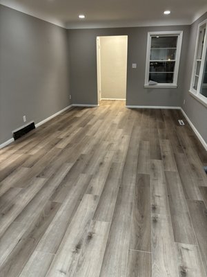 Vinyl Plank Installation - Rental home needed new flooring done quickly. We prepared and leveled the floor. The material had been previously ordered and so we started as soon as the leveling mix had finished drying. We completed this project within the timeframe needed for our customer. This customer has used us for over 4+ years. This customer trusts AD Flooring Services to get the job done. If you are looking to get new floor in your home, then contact us! Vinyl Plank Installation - Rental home needed new flooring done quickly. We prepared and leveled the floor. The material had been previously ordered and so we started as soon as the leveling mix had finished drying. We completed this project within the timeframe needed for our customer. This customer has used us for over 4+ years. This customer trusts AD Flooring Services to get the job done. If you are looking to get new floor in your home, then contact us!