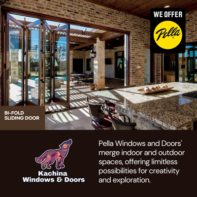 Bi-Fold Sliding Door in Scottsdale Az - Installed this bifold sliding glass door for our customer in Scottsdale Arizona. Request a quote for this door today!
