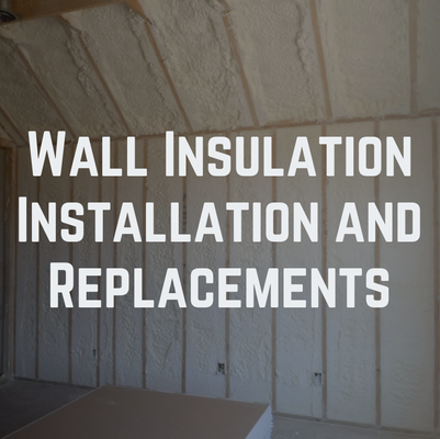Wall Spray Foam Installation/Replacements - Enhancing energy efficiency and comfort in homes and businesses through expert wall spray foam insulation services! We offer new construction installs, retrofitting, replacements and can help with your large scale commercial projects as well! Whether you're a homeowner looking to reduce energy bills or a business seeking to improve your building's performance, our expert team is ready to provide top-tier spray foam insulation solutions. Contact us today to schedule your comprehensive wall insulation assessment! Wall Spray Foam Installation/Replacements - Enhancing energy efficiency and comfort in homes and businesses through expert wall spray foam insulation services! We offer new construction installs, retrofitting, replacements and can help with your large scale commercial projects as well! Whether you're a homeowner looking to reduce energy bills or a business seeking to improve your building's performance, our expert team is ready to provide top-tier spray foam insulation solutions. Contact us today to schedule your comprehensive wall insulation assessment!
