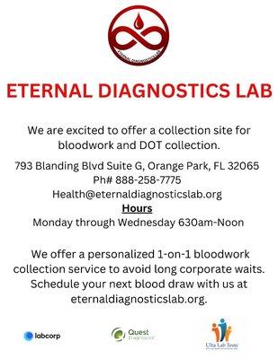 Blood work - We can't wait to see you. No insurance or self pay more then welcome Blood work - We can't wait to see you. No insurance or self pay more then welcome