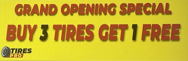 New & Used Tires - Buy 3 Tires and Get 1 new Free New & Used Tires - Buy 3 Tires and Get 1 new Free