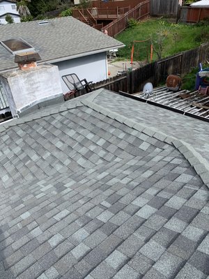 Roof Replacement - This was an emergency roof replacement. This client contacted us since her insurance claim had been recently approved and said she needed her roof replaced immediately. The city of Hayward was very helpful and was able to assist us online with the site inspections and gave us an online permit despite complications caused by Covid-19. Thankfully we were able to get the job done before it started to rain and we prevented further damage to our clients property. Roof Replacement - This was an emergency roof replacement. This client contacted us since her insurance claim had been recently approved and said she needed her roof replaced immediately. The city of Hayward was very helpful and was able to assist us online with the site inspections and gave us an online permit despite complications caused by Covid-19. Thankfully we were able to get the job done before it started to rain and we prevented further damage to our clients property.