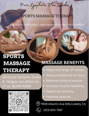 Deep Tissue - Muscular tension, stress & fatigue can affect all of us, BOOK NOW!
• Helps full range of motion
• Reduce likelihood of injury
• Relieves stress & tension
• Increase muscle flexibility
• Speed up recovery
• Improve posture Deep Tissue - Muscular tension, stress & fatigue can affect all of us, BOOK NOW!
• Helps full range of motion
• Reduce likelihood of injury
• Relieves stress & tension
• Increase muscle flexibility
• Speed up recovery
• Improve posture