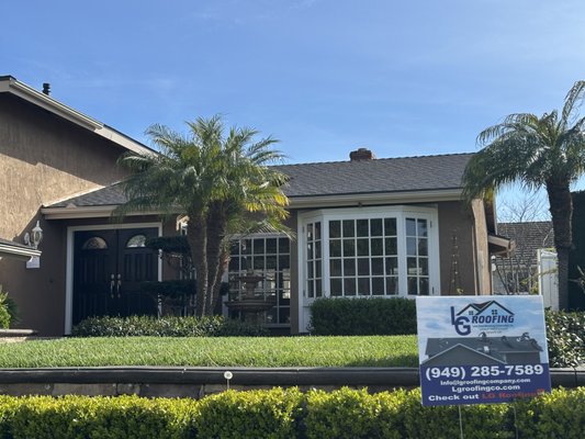 City of Mission Viejo - This is a reroof with GAF Timberline HDZ Reflector Charcoal.