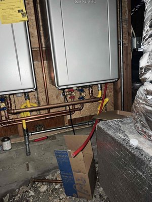 Tankless Water Heaters - Our 24/7 guarantee provides peace of mind when selecting a new tankless water heater from us. As certified dealers of top brands, we have a fully stocked warehouse to swiftly handle parts and warranties. Plus, inquire about how you can save up to $1,000 in rebates on your new tankless system! Tankless Water Heaters - Our 24/7 guarantee provides peace of mind when selecting a new tankless water heater from us. As certified dealers of top brands, we have a fully stocked warehouse to swiftly handle parts and warranties. Plus, inquire about how you can save up to $1,000 in rebates on your new tankless system!