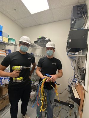 IT Network Area Cleanup - One of our clients had quite the messy IT Network area. Jesse & Tyler worked to clean it up and within 2 hours had it very organized and clean.