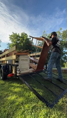 Printer and desk removal - We helped this customer clear out a large office printer and wooden desk from their property. Items were safely loaded onto our trailer for proper disposal. Whether it’s bulky electronics or heavy furniture, DUMPED CO. handles the heavy lifting so you don’t have to! Printer and desk removal - We helped this customer clear out a large office printer and wooden desk from their property. Items were safely loaded onto our trailer for proper disposal. Whether it’s bulky electronics or heavy furniture, DUMPED CO. handles the heavy lifting so you don’t have to!