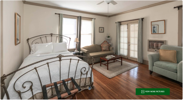 Deluxe Queen Studio - 30+ Day Stays - This luxurious studio includes a living room/bedroom combination with a Queen bed. Enjoy your separate dining room plus a full size kitchen, bathroom. It has everything you need: sheets, towels, dishes, pots & pans, even the basic soaps are provided.