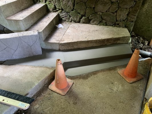 Steps Repair - This repair was done for a step that was cracked