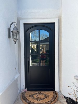 Iron Door Beauty - From boring to spectacular and elegant, we removed the old tired entry door and replaced with a new beauty Iron Door Beauty - From boring to spectacular and elegant, we removed the old tired entry door and replaced with a new beauty