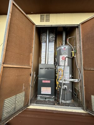 Furnace replacement - Replaced furnace due to obsolete parts. Furnace replacement - Replaced furnace due to obsolete parts.