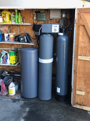 Indoor and Outdoor condition and filter installations - The older softener unit did not have a chance, and using too much water as well as running through too much salt. After the new Culligan Smart Technology Softener was installed, we see decrease in water usage, and able to access information at the touch of my phone screen! Very satisfied with the outcome. Indoor and Outdoor condition and filter installations - The older softener unit did not have a chance, and using too much water as well as running through too much salt. After the new Culligan Smart Technology Softener was installed, we see decrease in water usage, and able to access information at the touch of my phone screen! Very satisfied with the outcome.