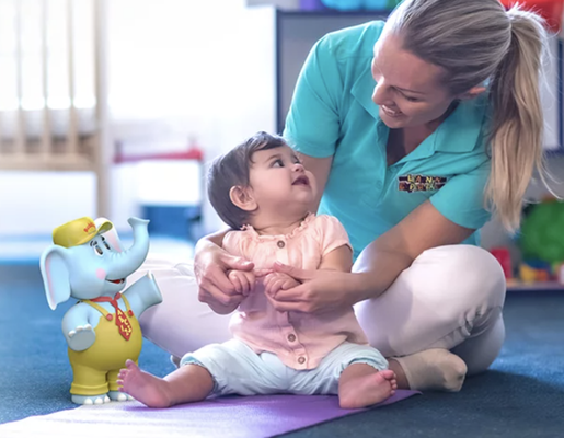 L.E.A.P.® Curriculum for Infants - Our proprietary L.E.A.P. (Learning Experience Academic Program) Curriculum for Infants includes Sign Language and other developmentally appropriate lessons taught by our loving Infant caregivers.

Together these programs, along with enrichment programs that are offered at no additional charge, provide a well-rounded education—one that’s developed to meet national standards and proven to get children on the path to a bright future.