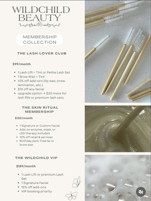 Wildchild Beauty Studio Memberships - Learn about our Memberships! Wildchild Beauty Studio Memberships - Learn about our Memberships!