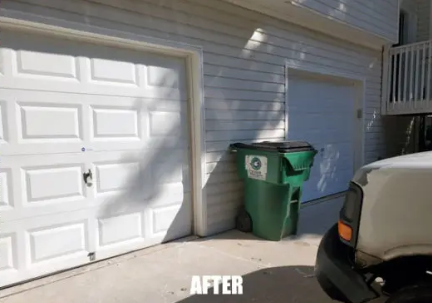 Garage Door Replacement & Install in Flowery Branch, GA - This customer needed two separate single-car garage doors replaced due to age and damage. Now they have two beautiful raised panel garage doors! Flowery Branch, GA. Garage Door Replacement & Install in Flowery Branch, GA - This customer needed two separate single-car garage doors replaced due to age and damage. Now they have two beautiful raised panel garage doors! Flowery Branch, GA.