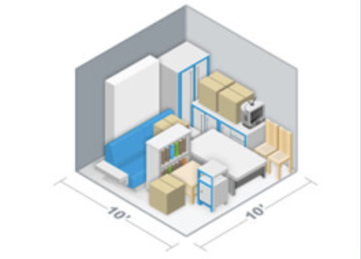 10 x 10 - 10×10 Storage Units What Can Fit;
Entire family room (sofa, coffee table, chairs, bookshelves, etc.) and two full bedrooms (mattress sets, night stands, dressers, etc.) 10 x 10 - 10×10 Storage Units What Can Fit;
Entire family room (sofa, coffee table, chairs, bookshelves, etc.) and two full bedrooms (mattress sets, night stands, dressers, etc.)