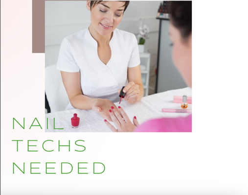 We Are Hiring - Please email your resume & credentials to lableunail@gmail.com or inquire for more information
------
Flexible work schedule | competitive pay| consistent clientele | comprehensive benefits! We Are Hiring - Please email your resume & credentials to lableunail@gmail.com or inquire for more information
------
Flexible work schedule | competitive pay| consistent clientele | comprehensive benefits!