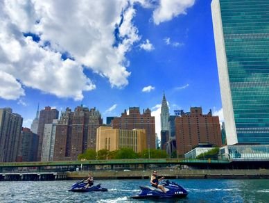 NYC ULTIMATE TOUR FROM JERSEY CITY! - Go beyond your bucket list expectations and CIRCLE MANHATTAN ON A JET SKI! Explore the outrageously beautiful NYC urban environment without the traffic and crowds. You are not most people! If you're ready to see New York City and the follow landmarks, book now! The Statue of Liberty, Lower Manhattan, ALL Bridges connecting to Manhattan, passing Queens, Randalls Island, The Bronx, Yankee Stadium, ripping over the East River, Hudson River, next to the Concorde at the Intrepid and other exclusive views. The Ultimate Tour indeed.