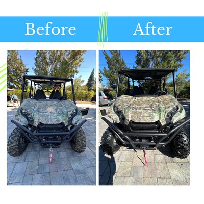 ¡Exterior Detail! - Exterior detailing is essential to maintaining the aesthetics of your car and protecting your paint from environmental factors. Over time, sun, rain, dust, tree sap, and contaminants like rust can take their toll on the surface, leaving spots, scratches, and a worn appearance. A good exterior detail not only restores the car's shine, but also removes embedded residue and creates a protective layer that preserves the paint. This not only improves the appearance of the vehicle, but also increases its value and prolongs its lifespan, keeping it in top condition for longer.