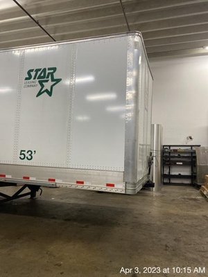 REPAIR TO TRAILER - THIS TRAILER HAD DAMAGES TO THE SIDE PANELS, ROOF AND BOTTOM RAIL