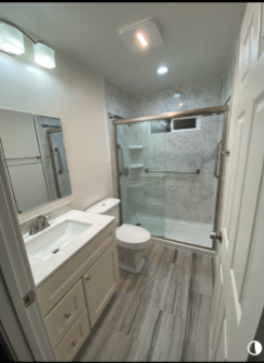 Remodels and New Construction - Whether you're building a new house or changing up the layout of your bathroom, you can count on C&C Plumbing to provide plumbing remodeling services. We pride ourselves on our skillful installation work for any sort of bathroom remodeling project. We can put in new tubs, showers and toilets without a problem.

We can install:
Showers
Bathtubs, including walk-in tubs
Jetted tubs
Vanities
We also offer repiping services with our remodels.