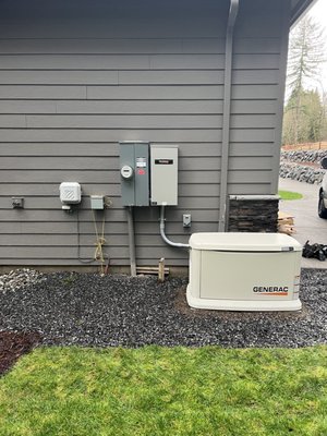 Automatic Generac Generator - This customer used to manually start a generator in the miserable stormy weather. Now they no longer have to worry about that they can sit back and relax when the storms hit. This generator will automatically switch on when the power fails and they couldn’t be happier!!! Automatic Generac Generator - This customer used to manually start a generator in the miserable stormy weather. Now they no longer have to worry about that they can sit back and relax when the storms hit. This generator will automatically switch on when the power fails and they couldn’t be happier!!!