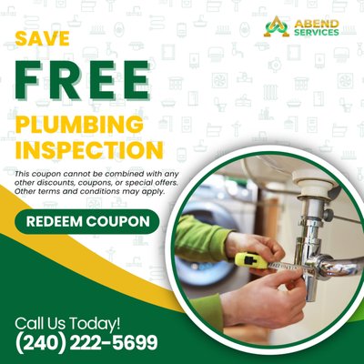 FREE Plumbing Inspections • Call Now! - Local Plumbing Services
When you need a local plumbing company, you can count on ABEND SERVICES. Since 1952, this woman-owned, family business has helped thousands of families by dispatching licensed plumbers to help with their plumbing maintenance and service needs. Highlighting just a few of the things we can do for you.
Local Plumbing Repairs
Although ongoing home maintenance is a great idea, you’ll be more likely to meet us when you have a problem with the plumbing in your home! When you call, we’ll send someone to your home to do some troubleshooting and make necessary repairs. You’ll be pleased with our plumbers and their professionalism. No job is too large or small! We have master plumbers in our plumbing company who can tackle big problems. FREE Plumbing Inspections • Call Now! - Local Plumbing Services
When you need a local plumbing company, you can count on ABEND SERVICES. Since 1952, this woman-owned, family business has helped thousands of families by dispatching licensed plumbers to help with their plumbing maintenance and service needs. Highlighting just a few of the things we can do for you.
Local Plumbing Repairs
Although ongoing home maintenance is a great idea, you’ll be more likely to meet us when you have a problem with the plumbing in your home! When you call, we’ll send someone to your home to do some troubleshooting and make necessary repairs. You’ll be pleased with our plumbers and their professionalism. No job is too large or small! We have master plumbers in our plumbing company who can tackle big problems.