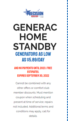 Our Yelp Page - ©2021, Southern HVAC® Corp. License# TACLA29215C
*Must mention coupon when scheduling and present at time of service; cannot be combined with any other offers or comfort club agreement discounts. Repairs not included; additional conditions may apply. **Cost per day illustrative, payments made monthly. Loan programs, interest rates, terms, and discounts subject to change without notice. interest rates from 17.99% to 24.99%. Additional terms and conditions may apply, call for details. Manufacturer Rebate requires purchase of qualifying items between July 5, 2021 to August 13, 2021. Qualifying items must be installed by August 20, 2021. Rebate claims must be submitted with proof of purchase to www.lennoxconsumerrebates.com no later than September 3, 2021. Rebate is paid in the form of a Lennox Visa® Prepaid card. Prepaid Card is subject to terms and conditions found or referenced on card and expires 12 months after issuance. See www.lennox.com/terms-and- conditions for complete terms and conditions. Our Yelp Page - ©2021, Southern HVAC® Corp. License# TACLA29215C
*Must mention coupon when scheduling and present at time of service; cannot be combined with any other offers or comfort club agreement discounts. Repairs not included; additional conditions may apply. **Cost per day illustrative, payments made monthly. Loan programs, interest rates, terms, and discounts subject to change without notice. interest rates from 17.99% to 24.99%. Additional terms and conditions may apply, call for details. Manufacturer Rebate requires purchase of qualifying items between July 5, 2021 to August 13, 2021. Qualifying items must be installed by August 20, 2021. Rebate claims must be submitted with proof of purchase to www.lennoxconsumerrebates.com no later than September 3, 2021. Rebate is paid in the form of a Lennox Visa® Prepaid card. Prepaid Card is subject to terms and conditions found or referenced on card and expires 12 months after issuance. See www.lennox.com/terms-and- conditions for complete terms and conditions.