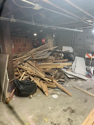 Construction Debris Removal - Construction debris removal services available! This San Rafael basement clear was no match for the Junk Alliance Team. Call us today for a free estimate...
