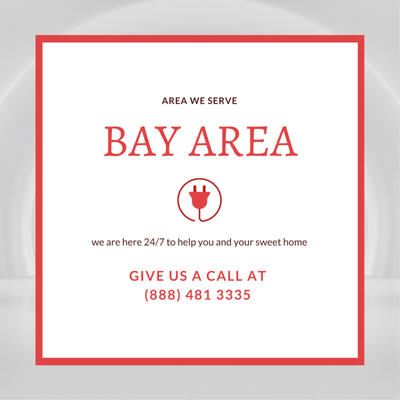 Area we Served - We served the bay area, give us a call at 888-481-3335 to schedule an appointment or visit https://www.fasthandyelectric.com  to schedule a callback.