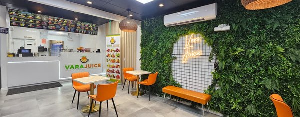 Vara Juice Smoothie Shop - remodeled and designed full commercial smoothie shop