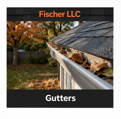 Residential Gutters - Keep your home protected from water damage with Fischer LLC’s reliable exterior residential gutter services. Our experienced team provides expert installation, repair, and maintenance of gutter systems tailored to your home’s needs. We use high-quality materials to ensure efficient water drainage and long-lasting performance, enhancing both the function and appearance of your property. Residential Gutters - Keep your home protected from water damage with Fischer LLC’s reliable exterior residential gutter services. Our experienced team provides expert installation, repair, and maintenance of gutter systems tailored to your home’s needs. We use high-quality materials to ensure efficient water drainage and long-lasting performance, enhancing both the function and appearance of your property.