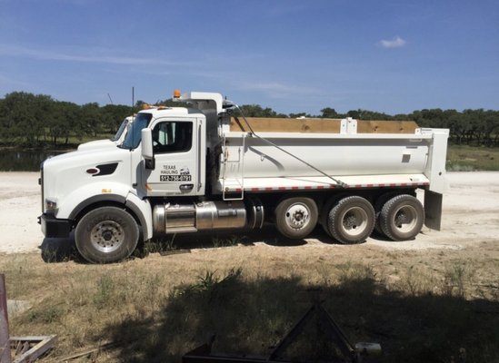 Daily deliveries - One of our 15-ton tri-axle dump trucks making a daily delivery