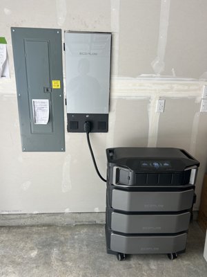BEFORE&AFTER: ECO-FLOW Smart Battery Backup - Our customer here wanted to get reliable back up power for when the utility power goes out. The Eco-Flow smart home panel with battery back up instantly turns your power back on in the event of a power outage. No gas, no carbon monoxide, and breakers to throw. BEFORE&AFTER: ECO-FLOW Smart Battery Backup - Our customer here wanted to get reliable back up power for when the utility power goes out. The Eco-Flow smart home panel with battery back up instantly turns your power back on in the event of a power outage. No gas, no carbon monoxide, and breakers to throw.