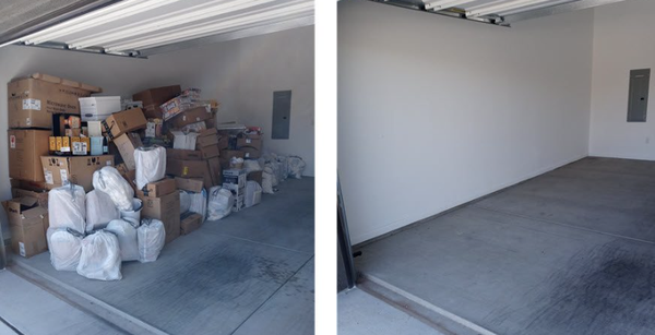 Junk Removal: Full-Service - Our client had a garage full of old furniture, boxes, and debris. We showed up on time, cleared everything quickly, and left the space spotless. No stress, no heavy lifting—just fast, friendly, and professional junk removal that made room for a fresh start.