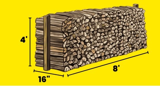 How big is a face cord? - Dimensions of a face cord