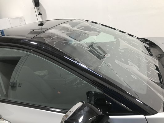 Exoshield GT3 Windshield Protection Film - 2023 Toyota Camry getting protected with Exoshield GT3 windshield protection film! Exoshield GT3 Windshield Protection Film - 2023 Toyota Camry getting protected with Exoshield GT3 windshield protection film!