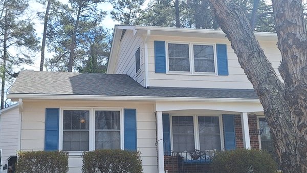 Roof Replacement - Full Roof replacement using all Certainteed products. New Seamless Gutters,  New Gutter guards, New PVC fascia, new attic fan, all new pipe