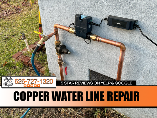 Copper Water Line Repair - We can repair any water copper line. Copper Water Line Repair - We can repair any water copper line.