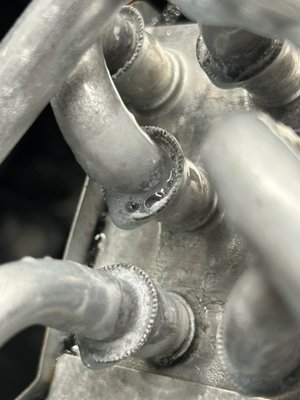Evaporator Coil Replacement - This was an indoor coil replacement, where two leaks were found.