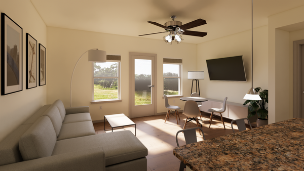 Sherwood Way - While moving to an apartment complex in Texas, we created renders for a client that was looking to see the fit of furniture they were looking to use for decorating their space. Sherwood Way - While moving to an apartment complex in Texas, we created renders for a client that was looking to see the fit of furniture they were looking to use for decorating their space.