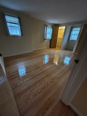 Whole house refinish and install - Case Study: Transforming a Home in Irondequoit
**Customer's Vision**
A recent homeowner in Irondequoit contacted us with a desire to transform their new house, which featured hardwood flooring throughout most of the rooms but had two rooms carpeted. The goal was to create a seamless hardwood look throughout the entire home, including future renovations in the kitchen.
**Our Process**
1. **Initial Consultation**: We met with the homeowner to understand their vision and assess the current state of the flooring. The goal was to replace the carpeted areas with hardwood that matched the rest of the house.
2. **Carpet Removal and Installation**: Our team promptly removed the carpet in the two rooms. We then installed beautiful top nail red oak hardwood flooring, carefully matching it with the existing hardwood in the rest of the house.
3. **Sanding and Finishing**: After the installation, we sanded all the hardwood floors to create a smooth, uniform surface. We then applied three coats of high-quality finish, enhancing the wood's natural beauty and providing durable protection.
4. **Customer Satisfaction**: The homeowner was thrilled with the seamless integration and the renewed shine of their floors. The entire house now had a cohesive, elegant look.
5. **Follow-Up Service**: A few months later, the customer renovated their kitchen and called us back to complete the transformation. We installed and sanded hardwood flooring in the kitchen, ensuring it matched perfectly with the rest of the house.
**Outcome**
The project was a complete success, resulting in a happy customer and a beautifully unified hardwood floor throughout their home. The consistency and quality of our work left the homeowner satisfied, and their floors will remain a stunning feature for years to come.
---
This case study highlights our commitment to quality craftsmanship and customer satisfaction. Whether it’s a single room or an entire house, Upstate Hardwood Resurfacing ensures a seamless and beautiful finish every time. Whole house refinish and install - Case Study: Transforming a Home in Irondequoit
**Customer's Vision**
A recent homeowner in Irondequoit contacted us with a desire to transform their new house, which featured hardwood flooring throughout most of the rooms but had two rooms carpeted. The goal was to create a seamless hardwood look throughout the entire home, including future renovations in the kitchen.
**Our Process**
1. **Initial Consultation**: We met with the homeowner to understand their vision and assess the current state of the flooring. The goal was to replace the carpeted areas with hardwood that matched the rest of the house.
2. **Carpet Removal and Installation**: Our team promptly removed the carpet in the two rooms. We then installed beautiful top nail red oak hardwood flooring, carefully matching it with the existing hardwood in the rest of the house.
3. **Sanding and Finishing**: After the installation, we sanded all the hardwood floors to create a smooth, uniform surface. We then applied three coats of high-quality finish, enhancing the wood's natural beauty and providing durable protection.
4. **Customer Satisfaction**: The homeowner was thrilled with the seamless integration and the renewed shine of their floors. The entire house now had a cohesive, elegant look.
5. **Follow-Up Service**: A few months later, the customer renovated their kitchen and called us back to complete the transformation. We installed and sanded hardwood flooring in the kitchen, ensuring it matched perfectly with the rest of the house.
**Outcome**
The project was a complete success, resulting in a happy customer and a beautifully unified hardwood floor throughout their home. The consistency and quality of our work left the homeowner satisfied, and their floors will remain a stunning feature for years to come.
---
This case study highlights our commitment to quality craftsmanship and customer satisfaction. Whether it’s a single room or an entire house, Upstate Hardwood Resurfacing ensures a seamless and beautiful finish every time.