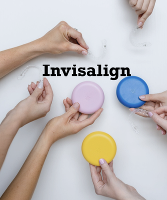 Invisalign - Invisalign:
Everyone is a candidate. Whether it’s simple or complex, Invisalign treatment plans deliver award worthy results in the same amount of time as braces.