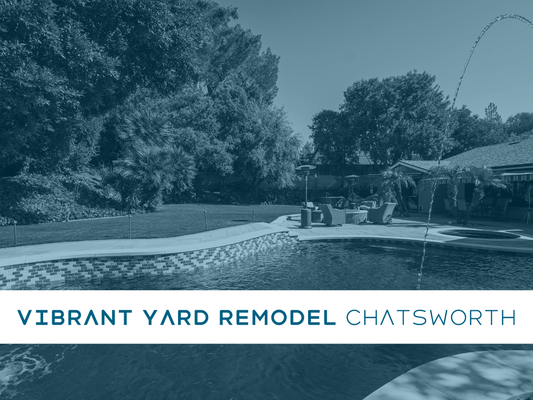 VIBRANT YARD REMODEL . CHATSWORTH CALIFORNIA - A complete backyard remodel that brings a new level of luxury and relaxation to this Chatsworth home! This beautiful outdoor space features a stunning new outdoor kitchen - perfect for entertaining guests or enjoying family meals under the sun. With multiple seating areas spread throughout, there's always a cozy spot to relax, whether you're lounging by the pool, enjoying a quiet conversation or soaking up the vibrant atmosphere.
A brand-new pool and spa provide the ultimate retreat, offering a refreshing dip or a calming soak after a long day. The lush, green grass lawn is spacious enough for the whole family to run, play and create unforgettable memories.
Vibrant pops of color breathe life into every corner, making this backyard a true paradise. Whether you're hosting a gathering or simply unwinding, this remodel is designed to make you never want to go back inside. Let us turn your outdoor space into your own private oasis - just like this beautiful transformation in Chatsworth! VIBRANT YARD REMODEL . CHATSWORTH CALIFORNIA - A complete backyard remodel that brings a new level of luxury and relaxation to this Chatsworth home! This beautiful outdoor space features a stunning new outdoor kitchen - perfect for entertaining guests or enjoying family meals under the sun. With multiple seating areas spread throughout, there's always a cozy spot to relax, whether you're lounging by the pool, enjoying a quiet conversation or soaking up the vibrant atmosphere.
A brand-new pool and spa provide the ultimate retreat, offering a refreshing dip or a calming soak after a long day. The lush, green grass lawn is spacious enough for the whole family to run, play and create unforgettable memories.
Vibrant pops of color breathe life into every corner, making this backyard a true paradise. Whether you're hosting a gathering or simply unwinding, this remodel is designed to make you never want to go back inside. Let us turn your outdoor space into your own private oasis - just like this beautiful transformation in Chatsworth!