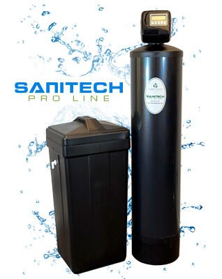 Sanitech Water Softener & Water Filtration System - The Sanitech™ Pro-Line combines water softening and water filtration into one exceptional water treatment system.
This highly advanced water system is designed specifically for removing a wide range of contaminants typically present in Phoenix area water. Exclusive multiple layered medias produce the ultimate in quality, filtered, and soft water from every faucet in the home.
The Sanitech™ Pro-Line Whole House Water Filtration System eliminates hard water, scaling, chlorine, VOC’s, & odors, all in one complete water treatment system. We also include our exclusive Ecoflow technology into this water treatment system and the state-of-the-art features of our Olympus™ series water softeners. The Sanitech™ Pro-Line is tomorrow’s technology today! Sanitech Water Softener & Water Filtration System - The Sanitech™ Pro-Line combines water softening and water filtration into one exceptional water treatment system.
This highly advanced water system is designed specifically for removing a wide range of contaminants typically present in Phoenix area water. Exclusive multiple layered medias produce the ultimate in quality, filtered, and soft water from every faucet in the home.
The Sanitech™ Pro-Line Whole House Water Filtration System eliminates hard water, scaling, chlorine, VOC’s, & odors, all in one complete water treatment system. We also include our exclusive Ecoflow technology into this water treatment system and the state-of-the-art features of our Olympus™ series water softeners. The Sanitech™ Pro-Line is tomorrow’s technology today!